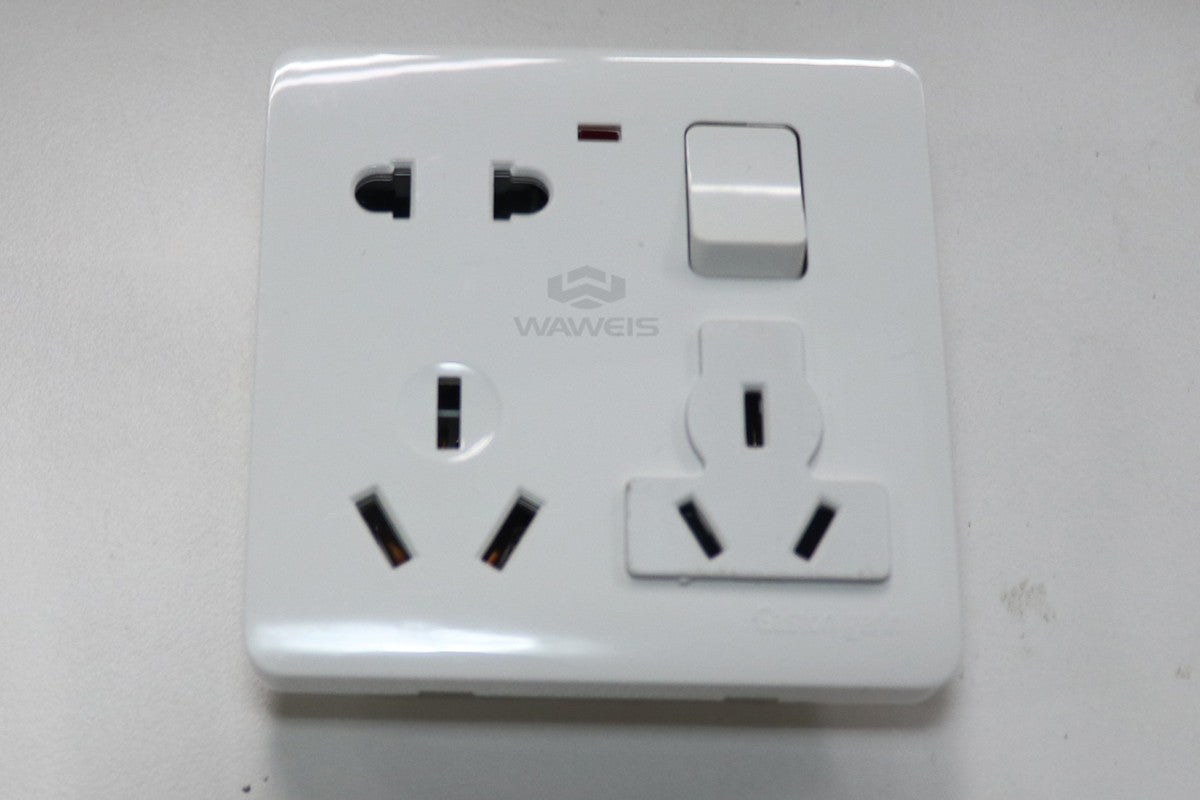 WAWEIS Grounded Power Switch, Electric Switch Plates, Easy to Install