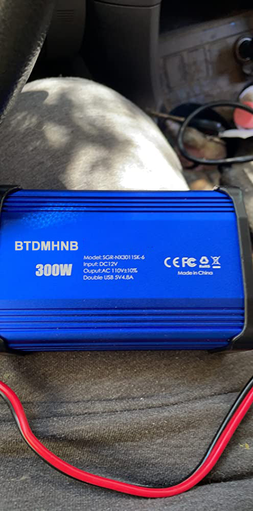 BTDMHNB 300W Power Inverter DC 12V to 110V AC Car Charger Converter