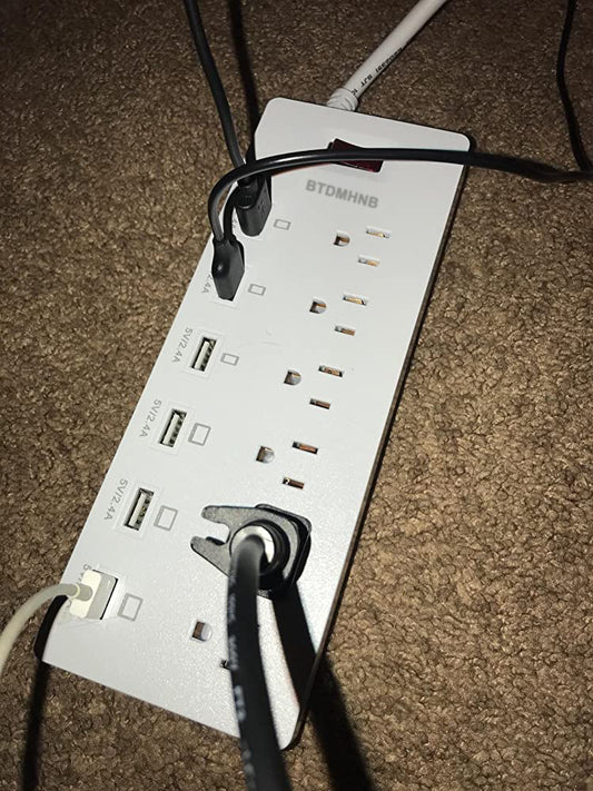 BTDMHNB Surge Protector Power Strip 6 Outlets with 6 USB Charging Ports