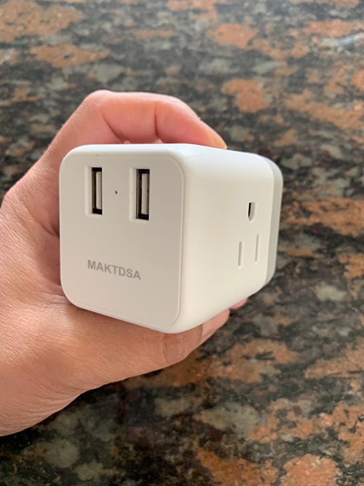 MAKTDSA Multi Plug Outlet Extender USB - Electrical Wall Outlet Converter