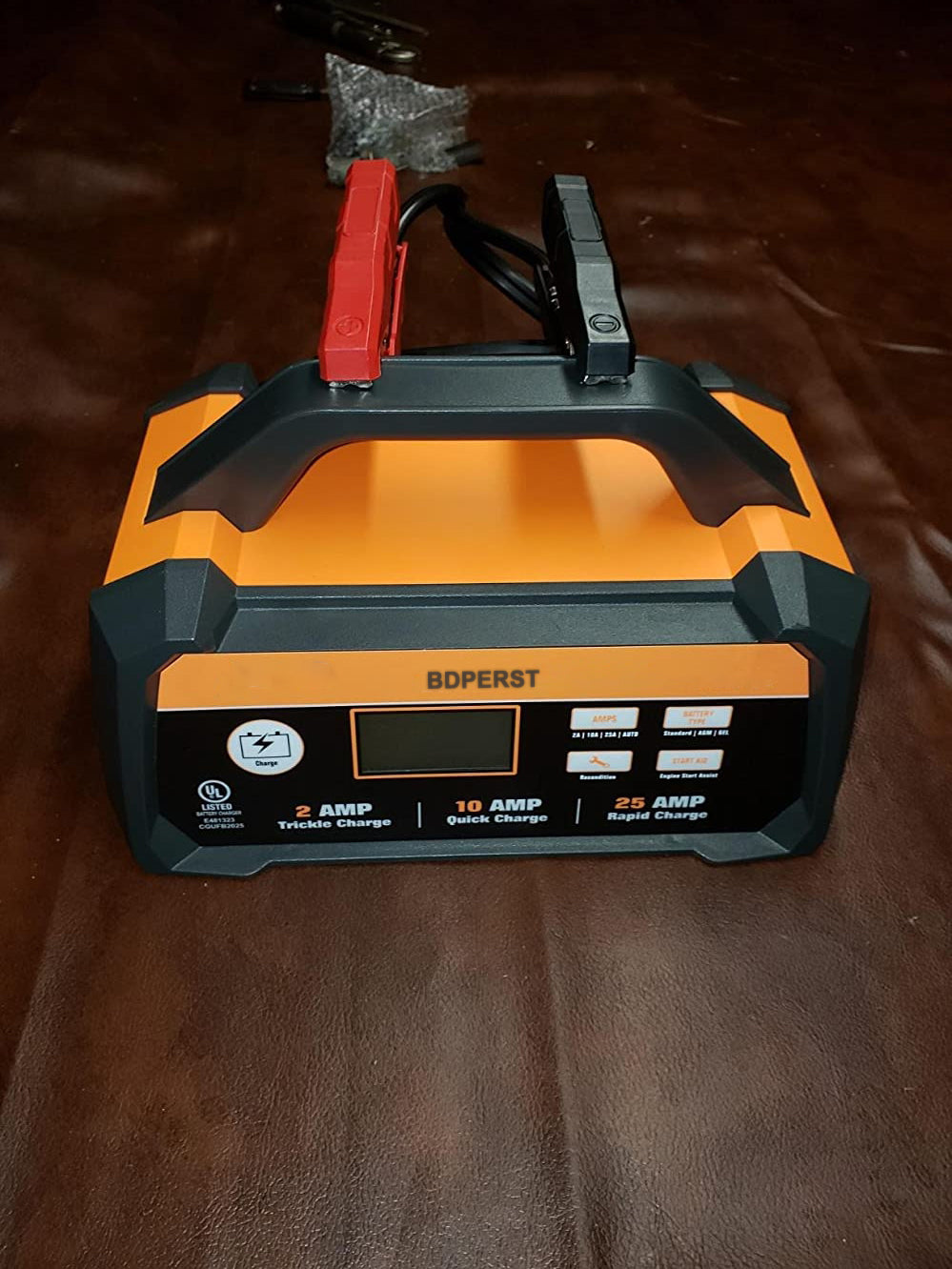 BDPERST 2/10/25A Smart Battery Charger/Maintainer 12V Fully Automatic with Engine Start