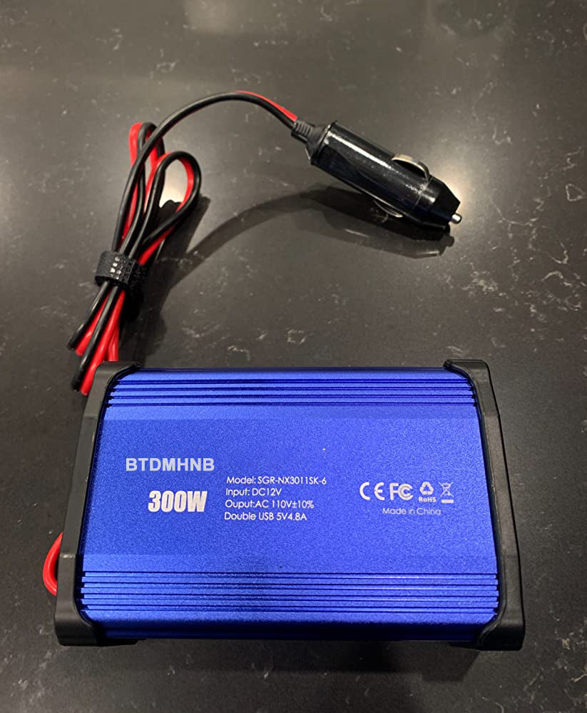 BTDMHNB 300W Power Inverter DC 12V to 110V AC Car Charger Converter