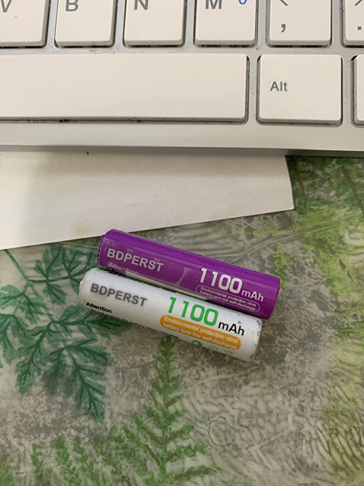 BDPERST AA Rechargeable Batteries 2500mAh (10 Pack - 5 Colors in One Box)