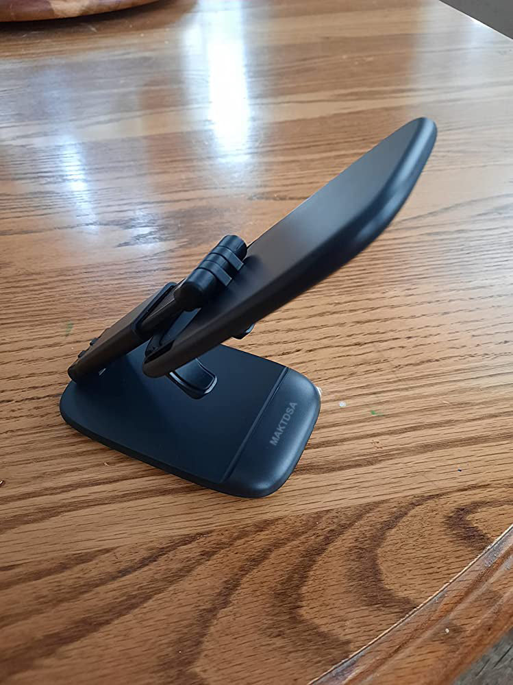 MAKTDSA Foldable Phone Stand for Desk - Height Adjustable Cell Phone Holder