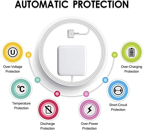 Universal Charger 45W T-Type Charger Compatible with Mac Book Air 11-inch & 13 inch After Mid 2012