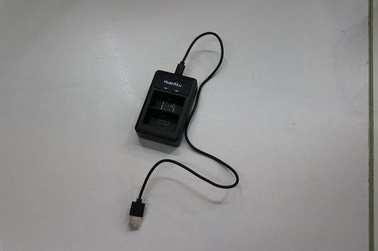 HuanXiLu LP-E6 Battery Charger, Double Slot for Canon LP-E6 Battery