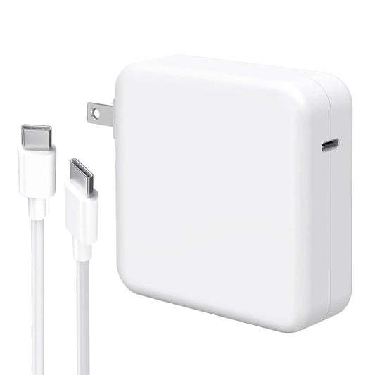 PARENIA Mac Book Pro Charger - 61W USB C Power Adapter Compatible with MacBook Pro 13 Inch 2016-2021, MacBook Air 13inch 2018-2021, New iPad Pro, and All USB C Device, 6.6ft USB C to C Cable