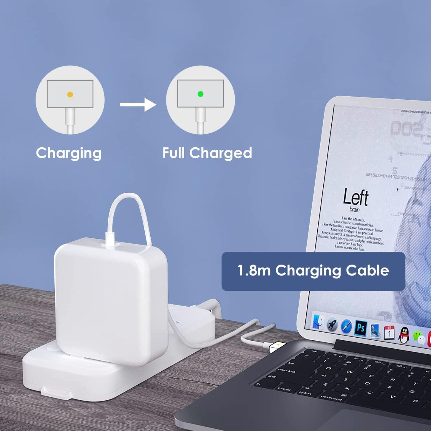 SZ96W Mac Book Air Charger, 45W Magnetic Mag2 T-Tip Laptop Charger Suitable for Mac Book Air 11 inch and 13 inch After Mid 2012(Applicable to 2012-2017)