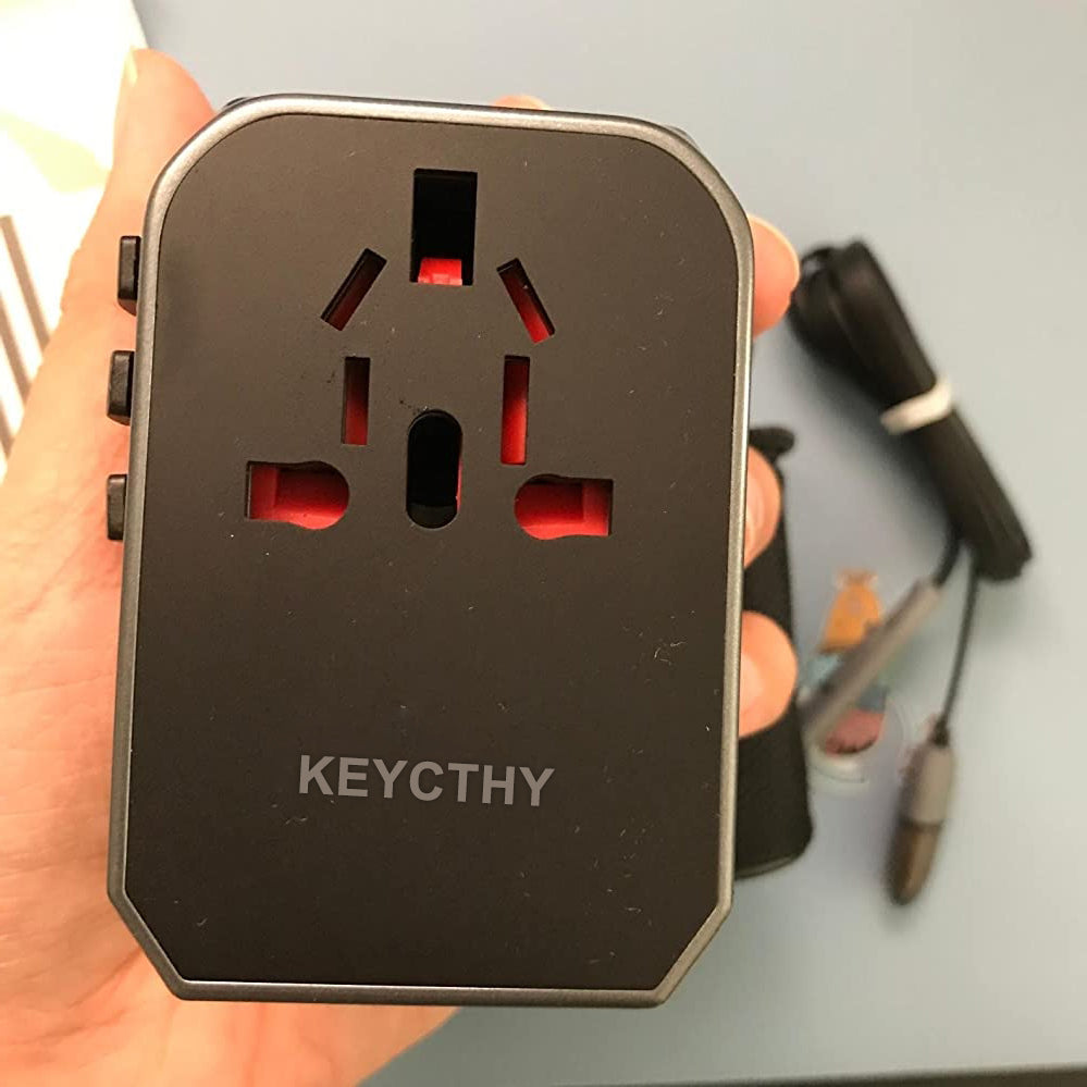 KEYCTHY Universal Travel Power Adapter with Smart Power USB