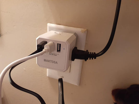 MAKTDSA Multi Plug, Outlet expanders, USB Wall Charger with 3 USB Ports