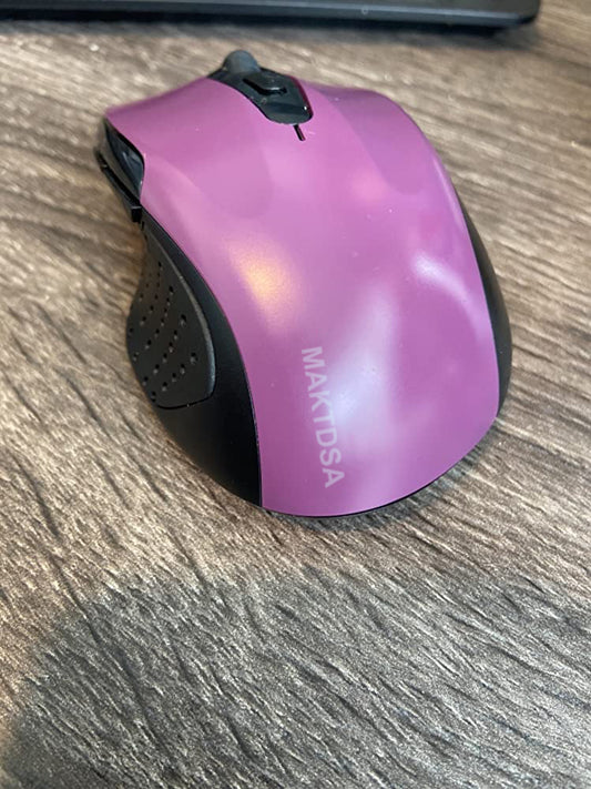 MAKTDSA Wireless Mouse, Pro 2.4G Ergonomic Wireless Optical Mouse