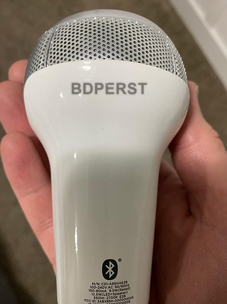 BDPERST Bluetooth Speaker Light Bulb Dual Channel 45W Equivalent