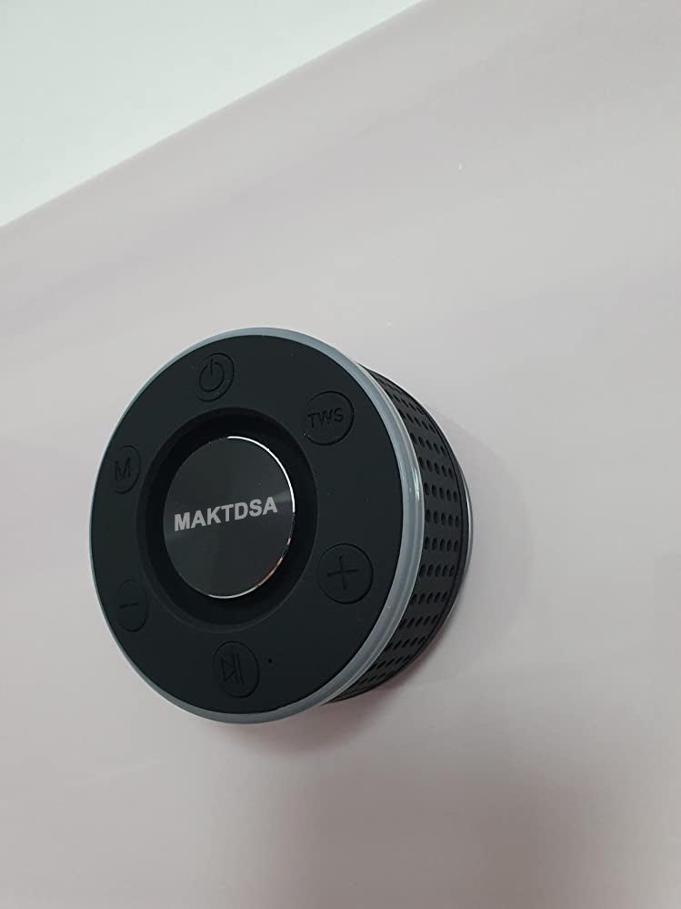 MAKTDSA Bluetooth Shower Speaker, IP7 Waterproof Speaker with Suction Cup