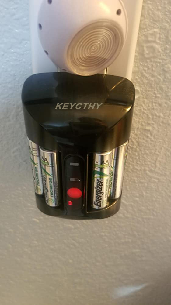 KEYCTHY AA and AAA Battery Charger with 4 AA NiMH Rechargeable Batteries